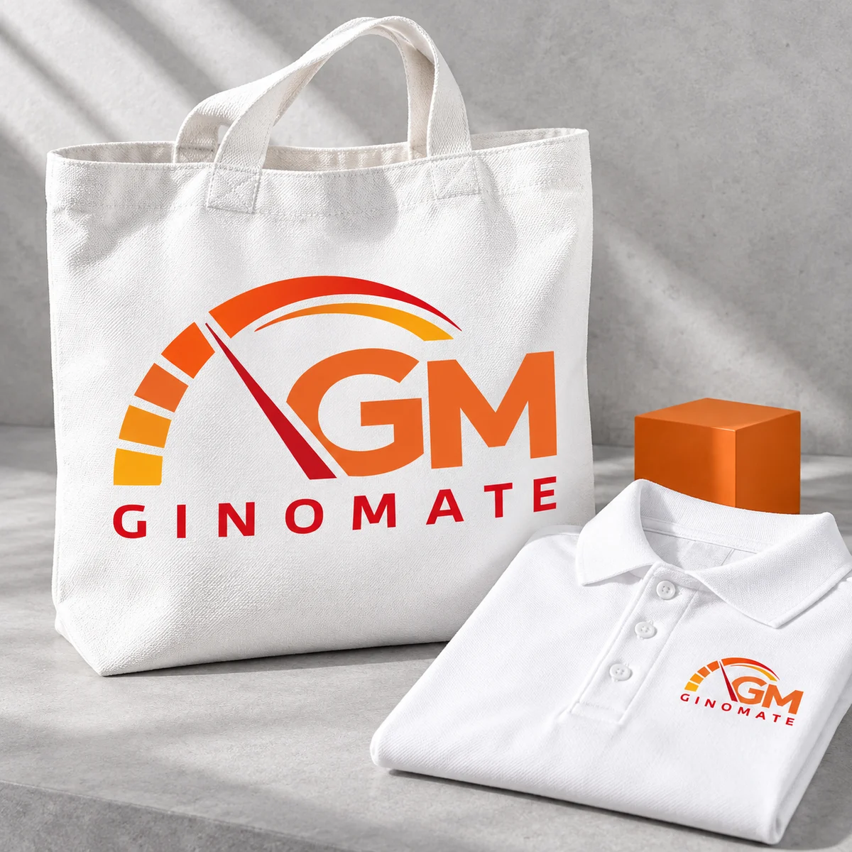 GINOMATE|品牌識別|識別應用示意