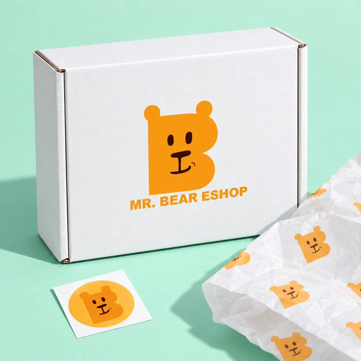 熊大 MR. BEAR ESHOP|品牌識別|識別應用示意